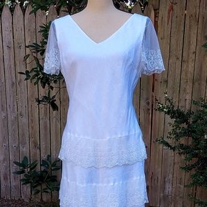 Sundance Catalog Romantic Ruffle Linen Maxi Dress